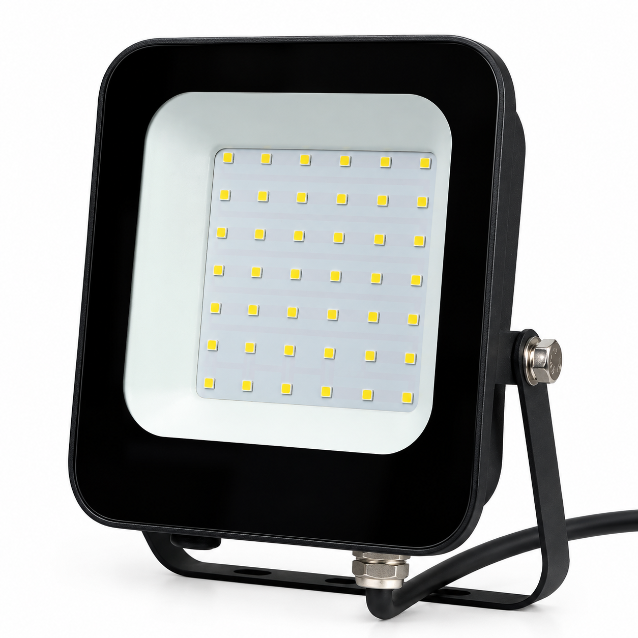 Reflector LED Luz Cálida 30W IP66 Negro — imagen 1
