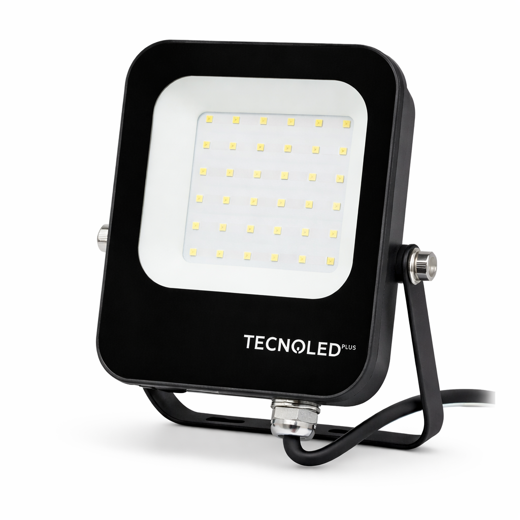 Reflector LED 30W Alta Potencia IP66 6500K Negro — imagen 1