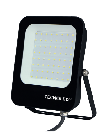Reflector LED Luz Cálida 50W IP66 Negro — imagen 1