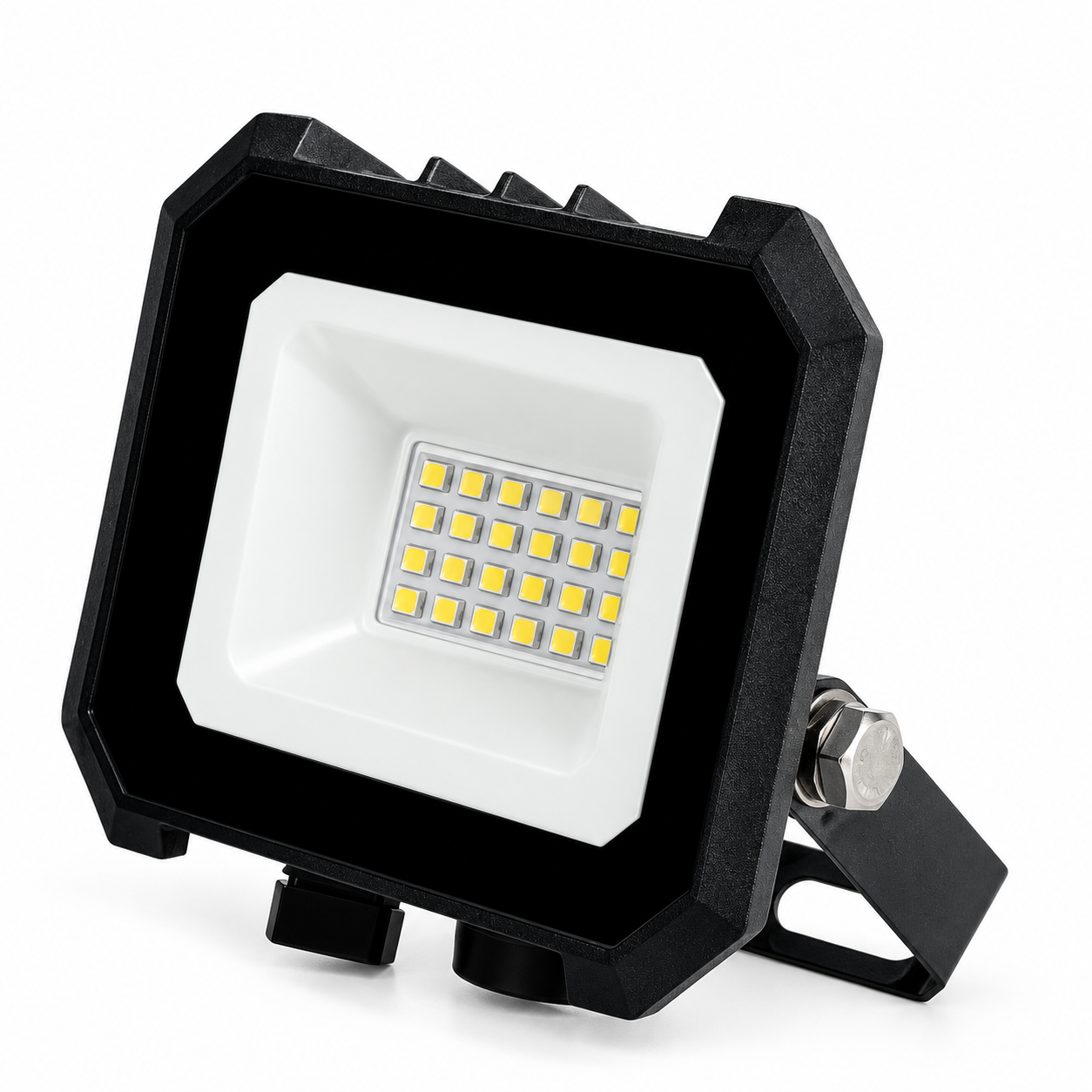 Reflector LED Luz Cálida 20W IP65 Negro — imagen 1