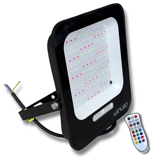 Reflector LED RGB 100W IP65 Exterior — imagen 1