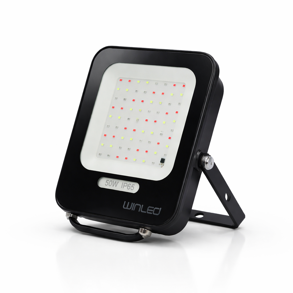 Reflector LED SMD 50w RGB Con Control Remoto — imagen 1
