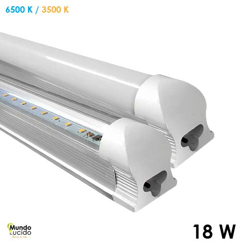Regleta Aluminio T8 18 watts 6500k — imagen 1