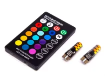 Sets de Bulbitos T10 funcion RGB con control Remoto