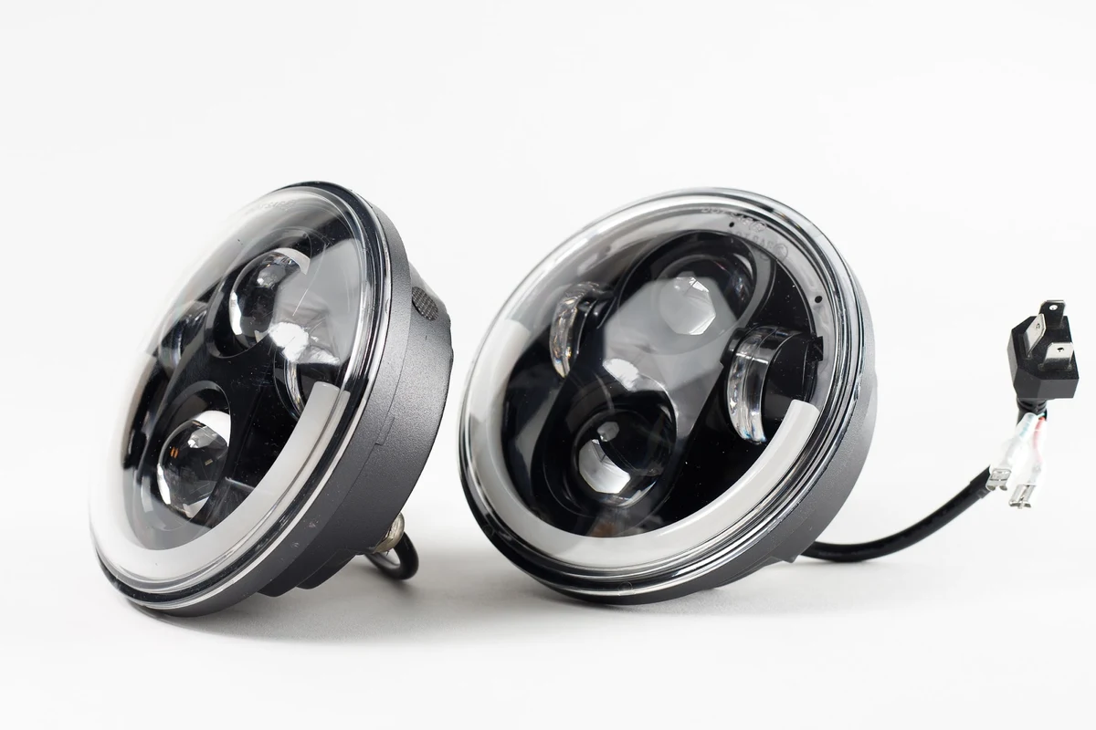 Unidad Delantera REDONDA 5.75  40w Ojo Angel White