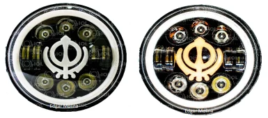 Unidad LED Redonda 7  Figura&amp;Aro Dual  Central